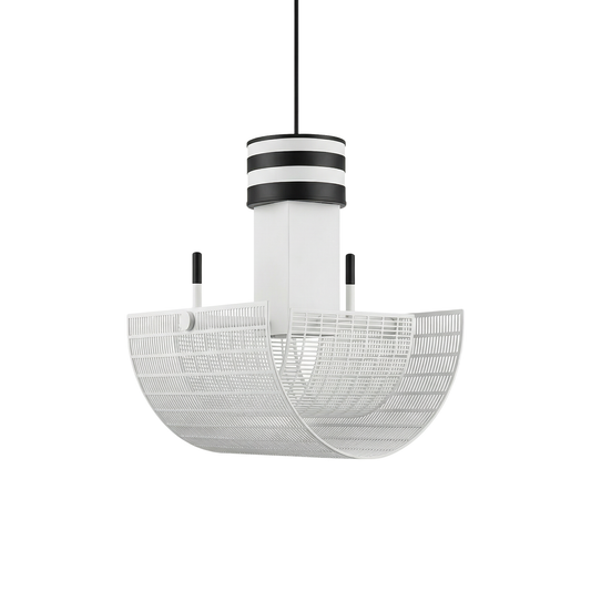 Moderne Zwart-Wit Hanglamp voor Woonkamer – Zébrano