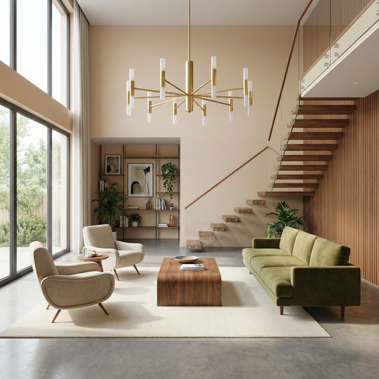 Modern Plafondlicht Gedimde Sfeer Chique Vergulding – Handelor