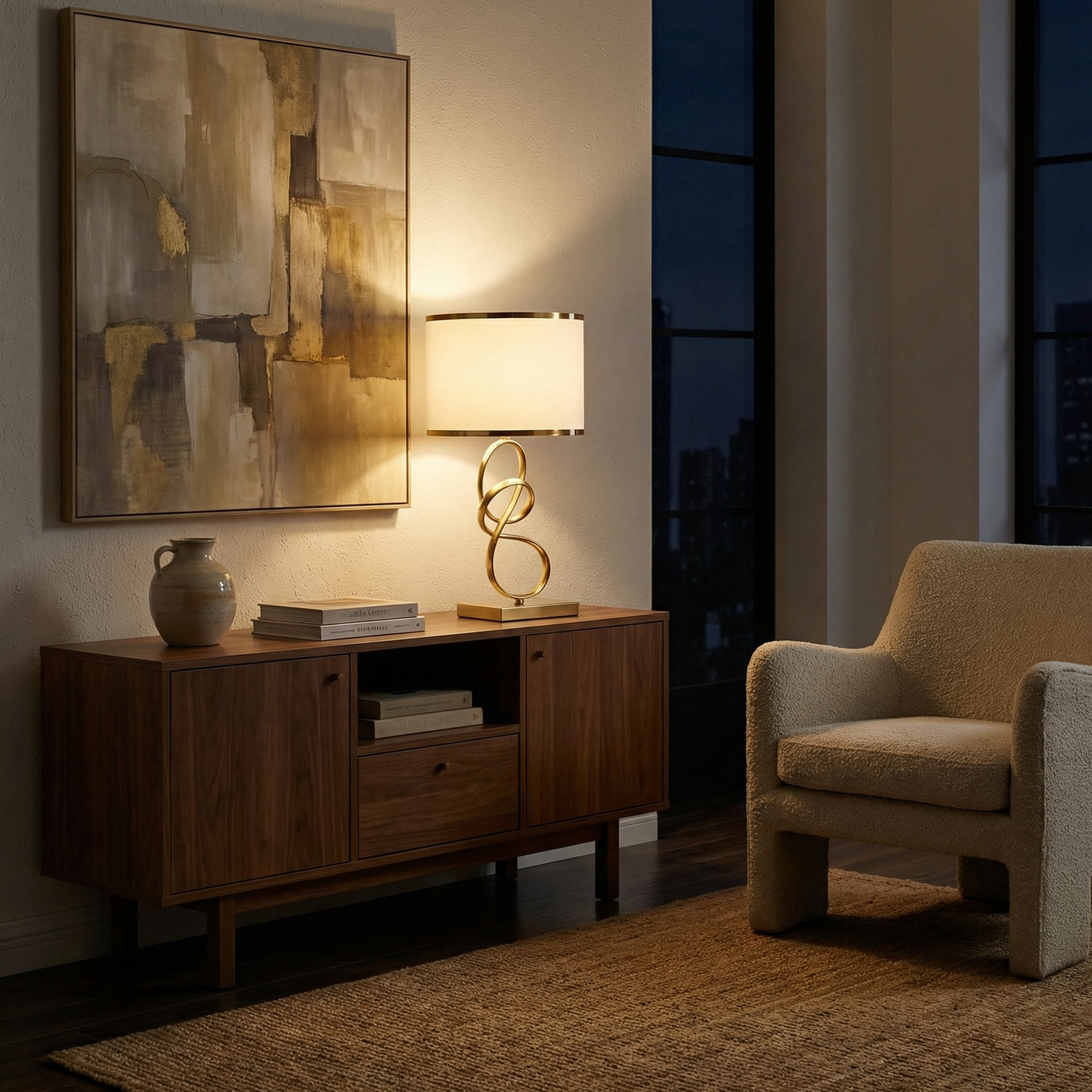 Lampe à poser Éthéris vue détail | Luxarmonie