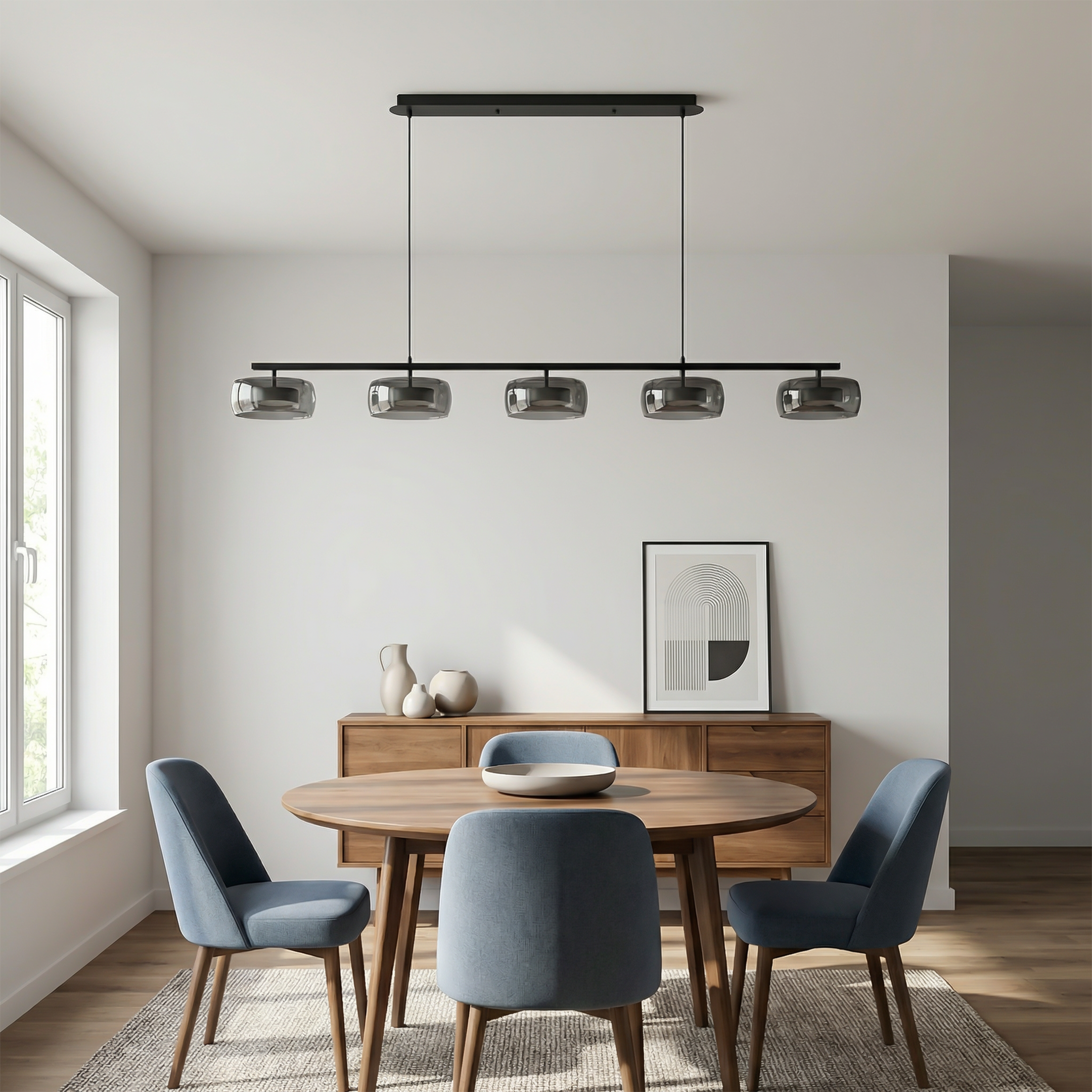 Lange Elegante Plafondlamp Industriële Stijl – Orizon