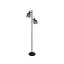 Zwarte aluminium LED vloerlamp met dubbele kop – Tavela