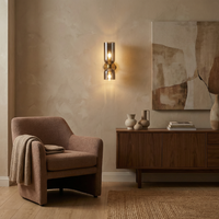 Applique Murale Intérieur Raffiné en Verre Transparent – Sorella