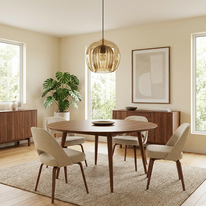 Painted Glass Suspension LED Natural Design Lighting – Ruche Cristalline