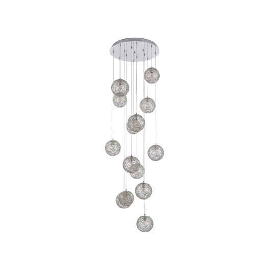 Suspension Chic Finition Or & Diffuseur en Verre – Veloria