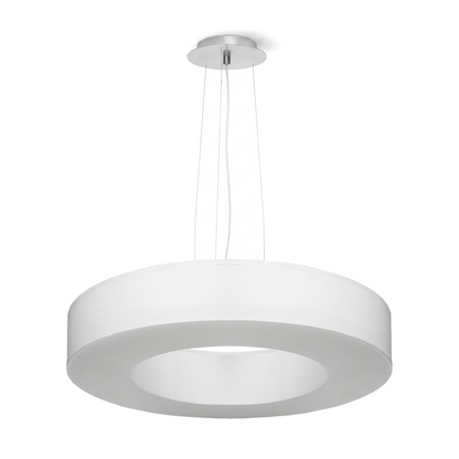 Lustre minimaliste blanc pour salon – modèle Elensia