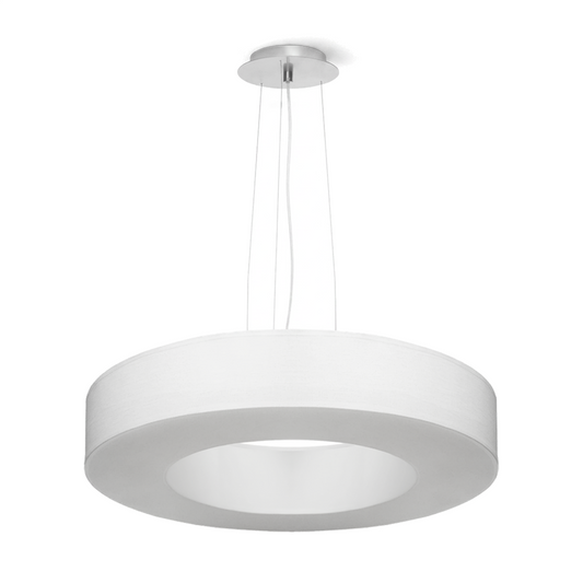 Lustre minimaliste blanc pour salon – modèle Elensia