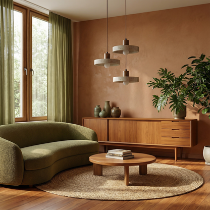 Woven Terrestre Pendant Ambiance View | Luxarmonie