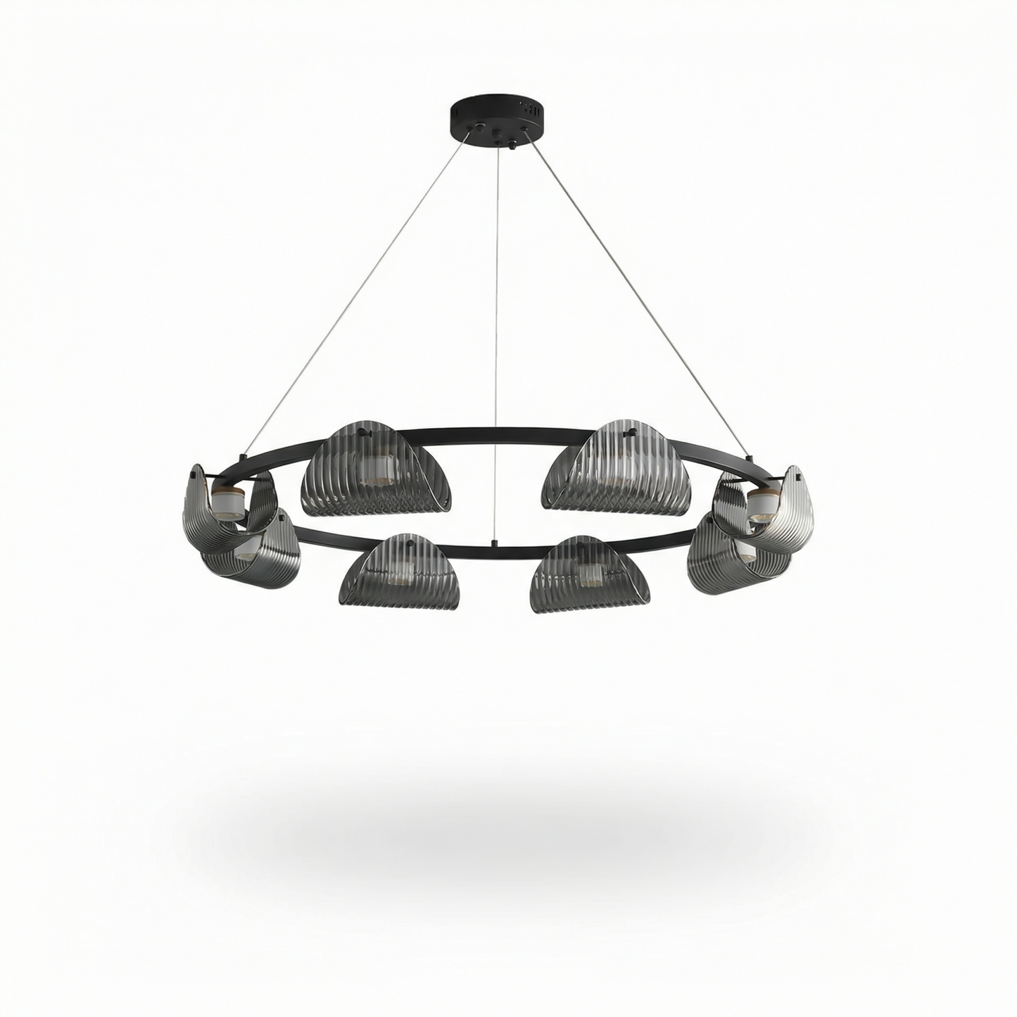 Grijze Rookglas Hanglamp voor Eetkamer – Orvelia