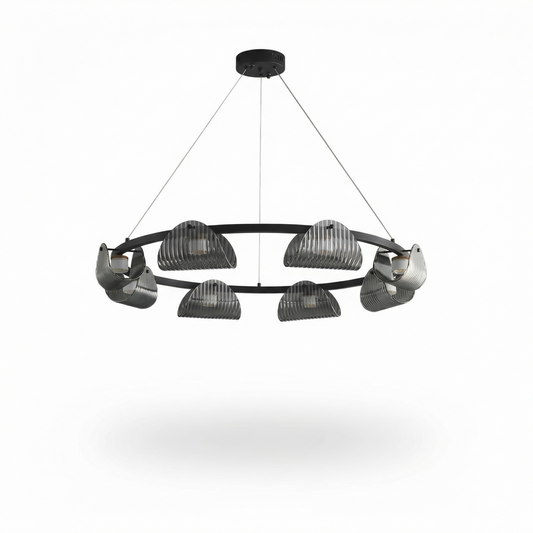 Grijze Rookglas Hanglamp voor Eetkamer – Orvelia