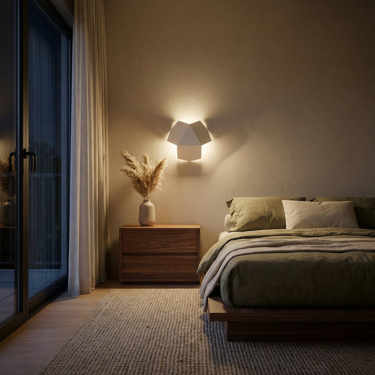 Wandapplicatie ontwerp staal wit – Model Erythrae