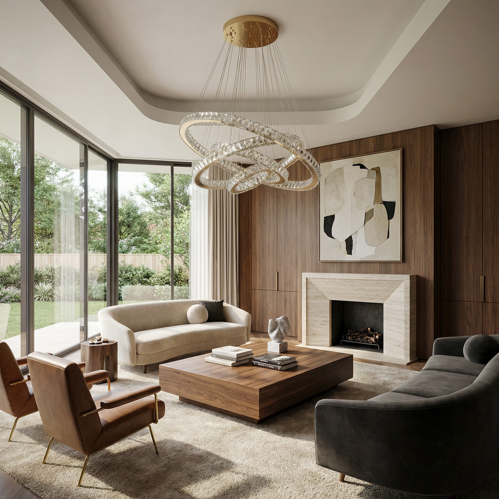 Elegant Kroonluchter Meerdere Punten Moderne Architecturale Inspiratie – Luxis