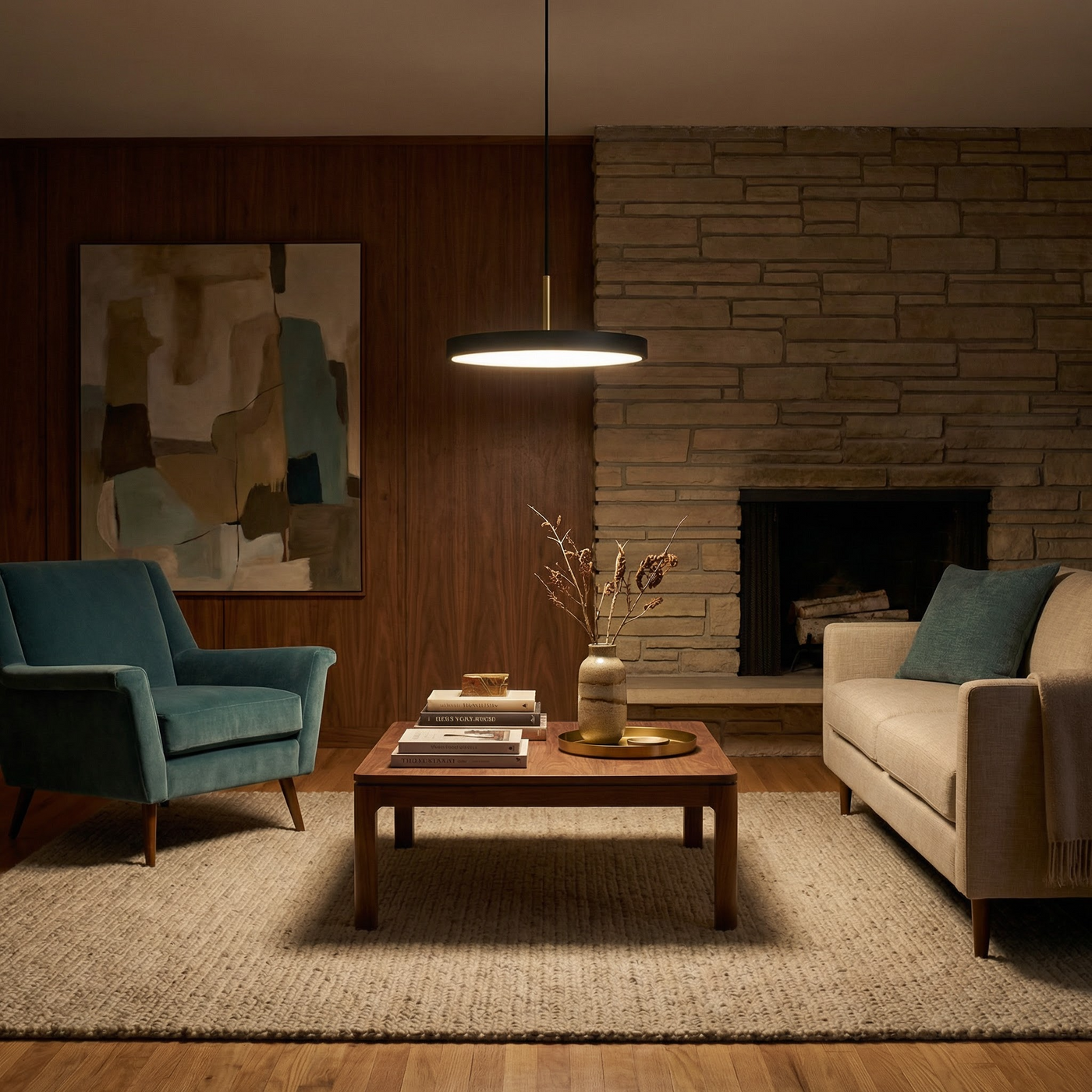 Lampe Suspendue Forme Plate Ambiance Réglable – Discus