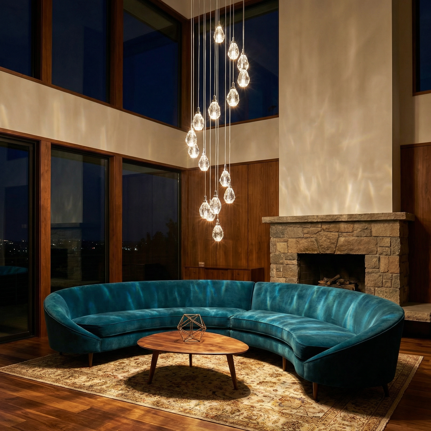 Suspension LED Haut Standing Esthétique Adaptative Rapide à Poser – Aurela