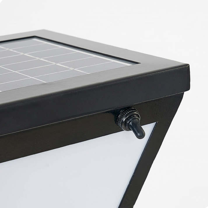 Lampe d'extérieur LED en métal noir design contemporain – Oranys