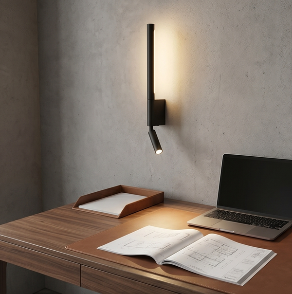 Scandinavian minimalist LED wall light for reading – Norelys