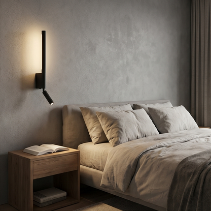 Scandinavian minimalist LED wall light for reading – Norelys
