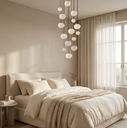 Moderne Hängeleuchte aus Legierung für Wohnzimmer – Heliora
