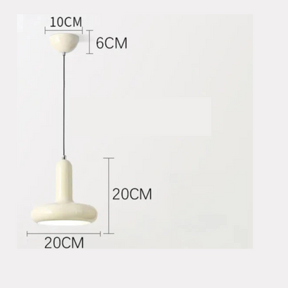 Hanglamp met koepel van gelakt aluminium – Zénorial