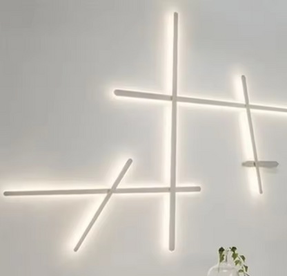 Minimalist Black or White LED Wall Light for Living Room – Néoléa