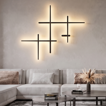 Minimalist Black or White LED Wall Light for Living Room – Néoléa