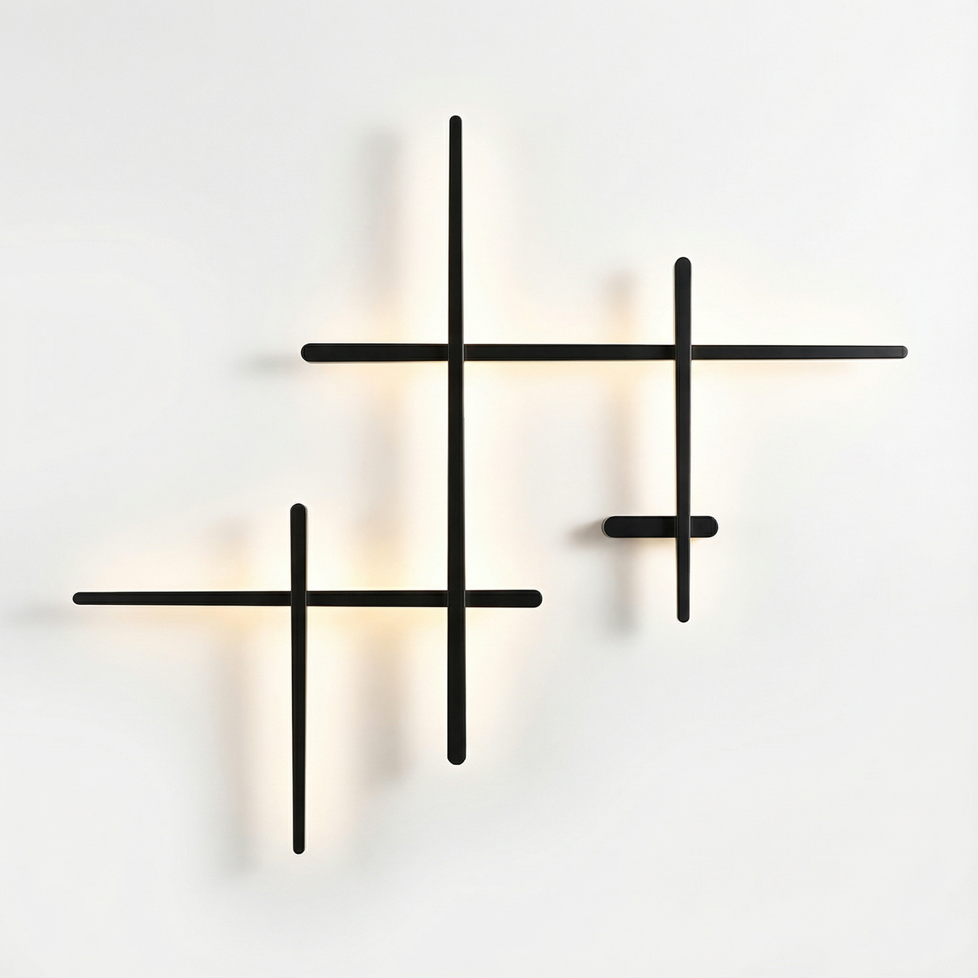 Minimalistische LED Wandlamp Zwart of Wit voor Woonkamer – Néoléa