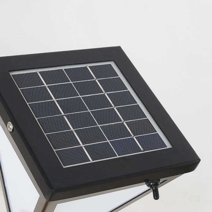 Lampe d'extérieur LED en métal noir design contemporain – Oranys