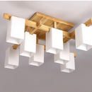 Minimalist Wood LED Ceiling Light Japandi Style – Sélénis