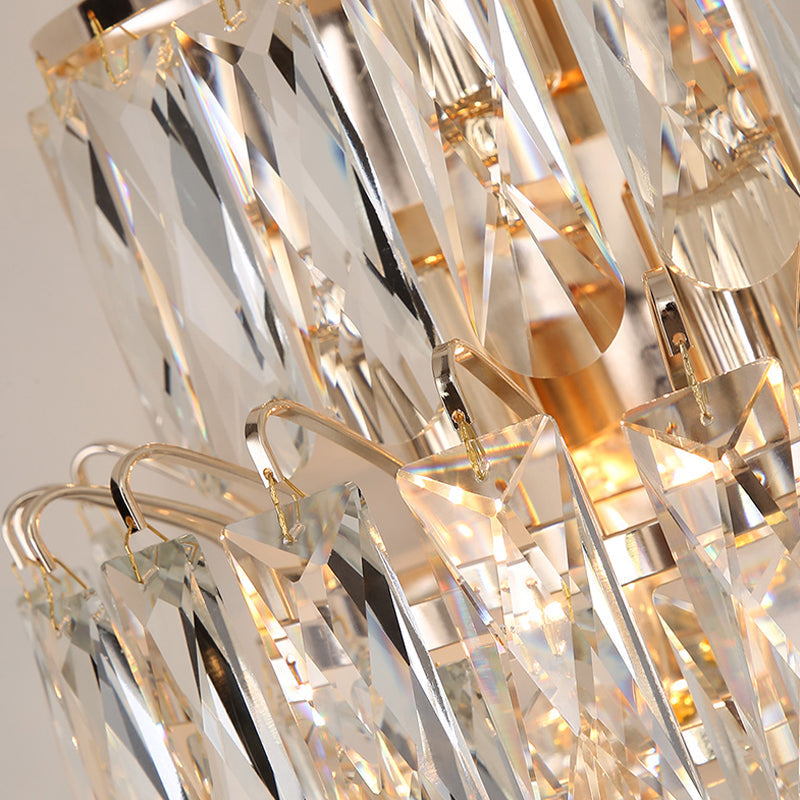 Applique murale en chrome et cristal pour salon – Cristarène