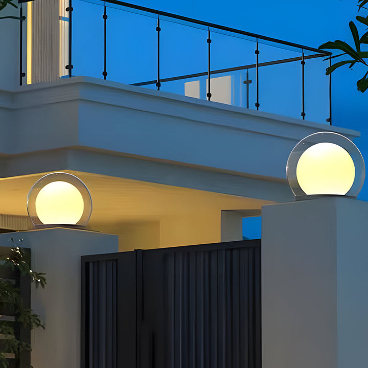 Lampe d'extérieur design en acier inoxydable noir – Novalume
