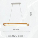 Natural Wood LED Pendant Light Warm Ambiance – Obscalis