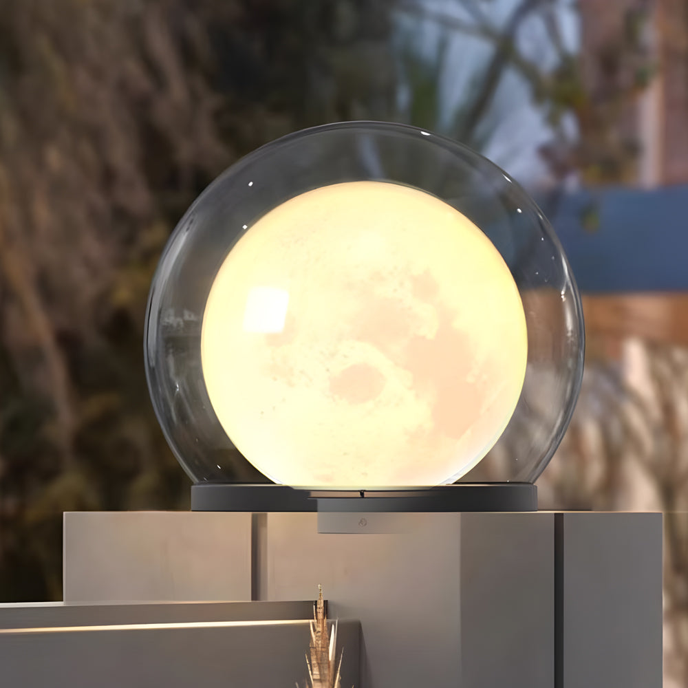 Lampe d'extérieur design en acier inoxydable noir – Novalume