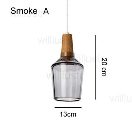 Suspension en verre fumé pour éclairage raffiné – Armonique