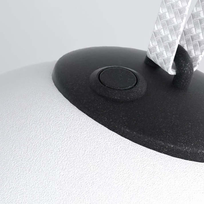 LED-hanglamp in metaal en acrylaat voor tuin – Célorion