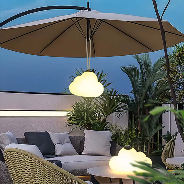 LED-hanglamp in metaal en acrylaat voor tuin – Célorion