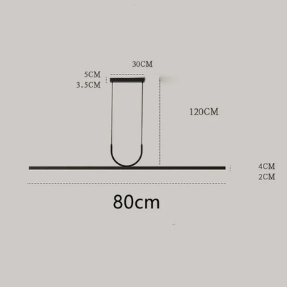 Contemporary design suspension Nera black finish - view 13