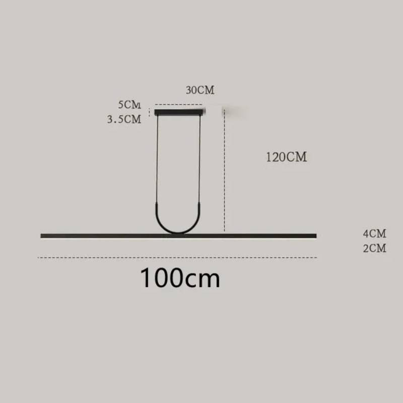 Contemporary design suspension Nera black finish - view 14