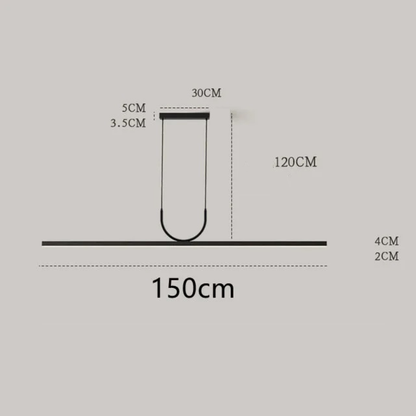 Contemporary design suspension Nera black finish - view 11