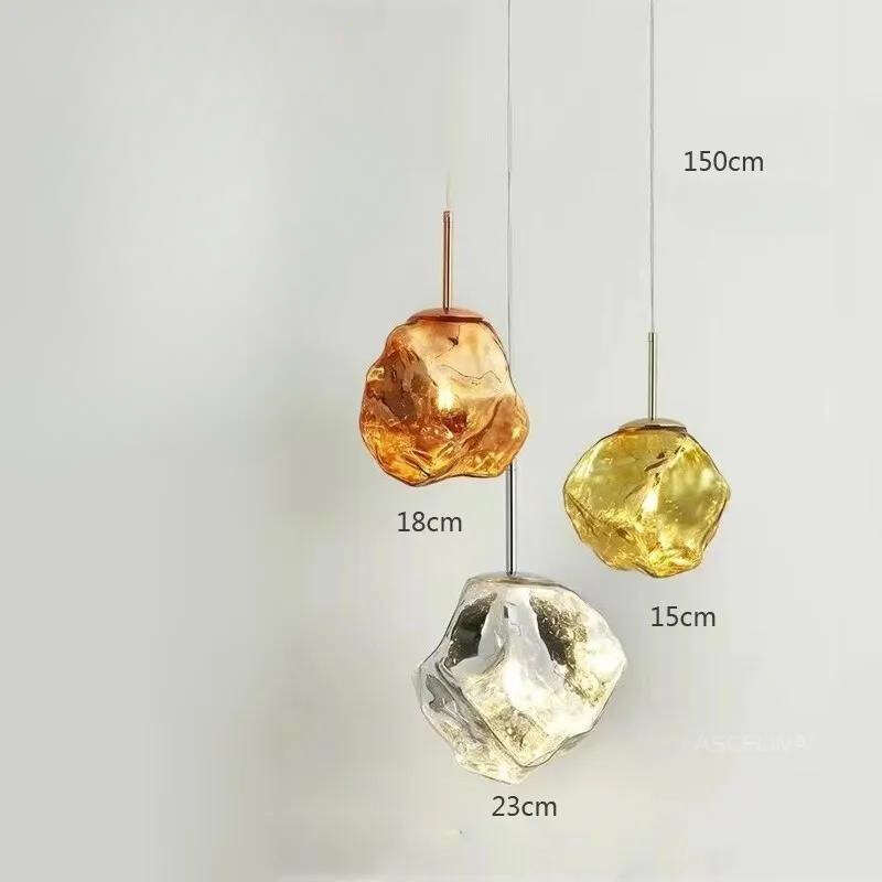 Trendy Hanglamp Verstelbare Hoogte Glas Metaal Stijl – Aurora Nordica