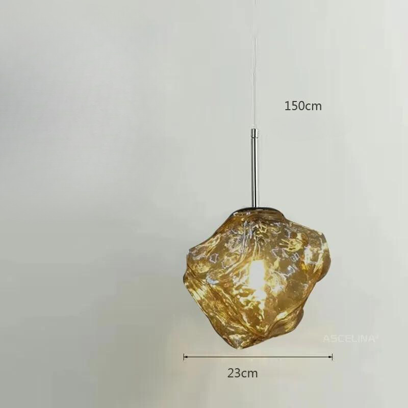 Trendy Hanglamp Verstelbare Hoogte Glas Metaal Stijl – Aurora Nordica