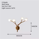 Trendy Modern Chandelier with Amber Glass – Haloa