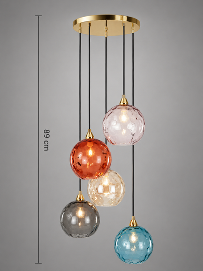 Colorful Glass Pendant Light with Joyful and Modern Ambiance – Célestro