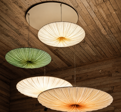 Pleated Silk Pendant Light – Armoniquat