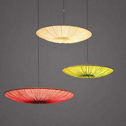 Pleated Silk Pendant Light – Armoniquat