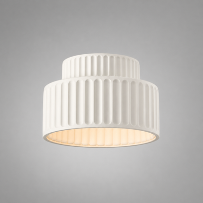 Minimalistische Deckenleuchte Creme für Schlafzimmer – Crealuxa