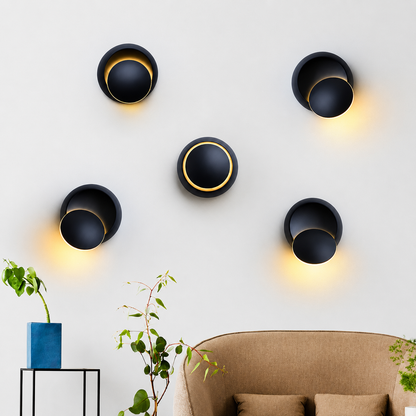 Contemporary Rotatable Wall Light with 350° Adjustment – Eclipse