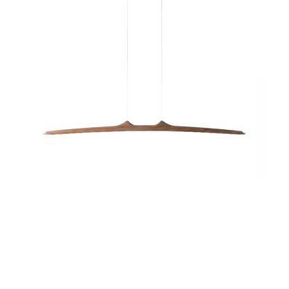 Minimalist walnut pendant light for dining room – Walnia