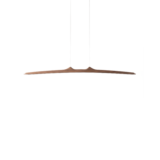 Minimalistische Hängeleuchte aus Nussbaum für Esszimmer – Walnia