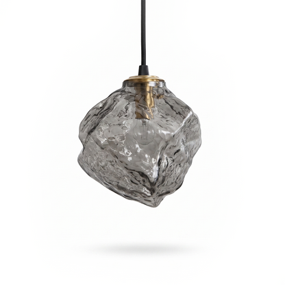 Scandinavian Pendant Light in Lava-Effect Glass – Volcano