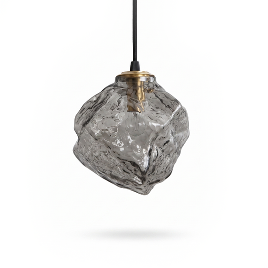 Skandinavische Glas-Hängelampe mit Lava-Effekt – Volcano