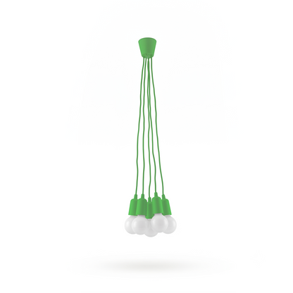 Minimalist green 5-light pendant – Verdisia